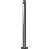 Ornamental bollard | Series 475B | � 76 mm | stationary, to be fixed by plugswith base plate 100 x 150 mm | without lock | without eyelet